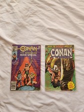 Conan the Barbarian Movie Special #1 + Savage World of Conan Marvel Comic Lot picture