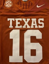 Arch Manning Burnt Orange Texas Longhorns Jersey Field FUSE Stitched 16 NWT picture