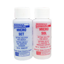 Microscale Micro Set/Micro Sol Decal Setting Solution Set MI-1/MI-2 - US picture