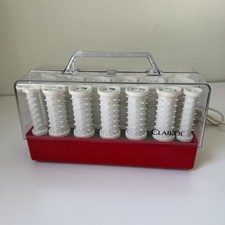 Vtg Clairol 20 Instant Style Setter C201 Hot Rollers Hair Curlers Red picture