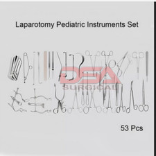 Laparotomy Pediatric Stainless Surgical Instruments Set Of 54 Pieces picture