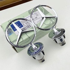 1pcs 44MM Chrome Car Star Hood Badge Front Emblem Logo for Mercedes Benz C E S C picture