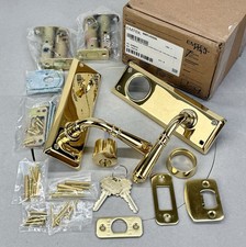 Emtek 8080US3NL Quincy Single Cylinder Keyed Entry Set in Unlacquered Brass picture