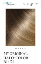 New. HaloCouture Balayage 20” 100% Remy Human Original Halo B14-24 145 Grams picture