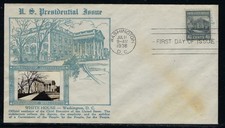 USA / Crosby Blue Cachet FDC / 1938 4 ½ cent / Unaddressed / Scott #809 / 2251-1 picture