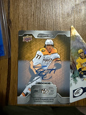 Luke Evangelista Nashville Predators Rookie Auto Lot 2023-24 UD Engrained #111 picture