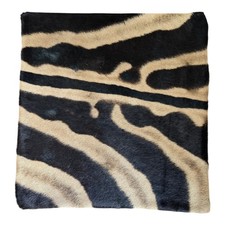 16x16 Inches Distressed Zebra Skin Hide Pillow Cover - Home Decorative Pillows picture