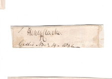 Reverend Henry Clarke (1814-1861) Vicar of Guisborough Signed Clip Autographed picture
