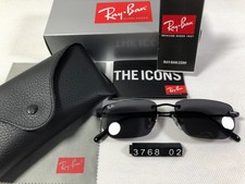 Ray-Ban Sunglasses RB3768 BLACK DARK GREY POLAR 56mm 002/87 145MM picture