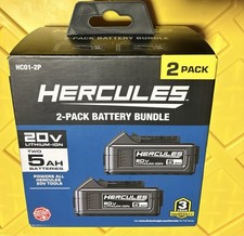 HERCULES 20V 5AH Lithium-Ion Battery Pack 71271 HC01-2P Combo Pack NEW picture