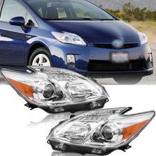 For 2010-2011 Toyota Prius Projector Headlights Halogen Headlamps Left & Right picture