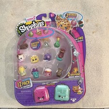 Shopkins Season 5 12 Pack NEW Sealed 2 Bonus Charms Petkins Backpack w Charm picture