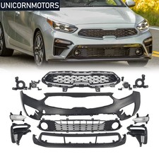 Fit 2019 2020 2021 Kia Forte Front Bumper Grille Complete Assembly w /Fog Lights picture