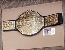 HHH Autographed Signed Figures Co WCW Big Gold Belt JSA 50'' WWF WWE Triple H picture
