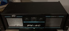 Vintage Peavey PV-4C 2-Channel Power Amplifier Powers On Fan Works Untested picture