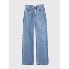 Abercrombie High Rise 90's Relaxed Studded Embellish Denim Jeans Womens Size 27 picture