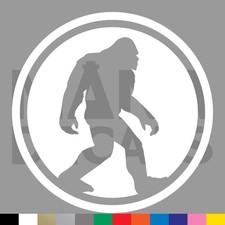 Sasquatch Circle Emblem Vinyl Die Cut Decal Sticker - Big Foot Bigfoot Yeti picture