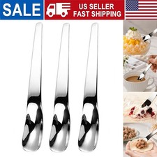 Premium 316L Stainless Steel Dessert Spoon With Long Ergonomic Handle picture