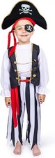 Dress-Up-America Pirate Costume for Boys - Kids Pirate Costume Set - Dress-Up... picture