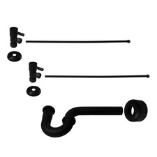 Westbrass A1838QRL-62 Freestanding Pedestal Sink Faucet Supply Line Risers wi... picture