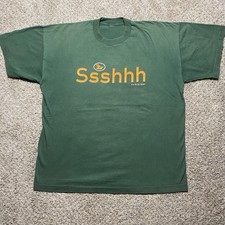 Vintage Bjork T Shirt 1995 It’s Oh So Quiet SSSHHH XL Green Single Stitch picture