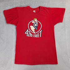 Vintage 42nd Street Broadway T Shirt 80s Screen Stars Short Sleeve Adult Small picture