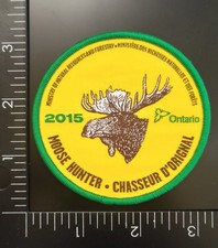2015 ONTARIO MOOSE HUNTER PATCH ONTARIO MINISTRY OF NATURAL RESOURCES picture
