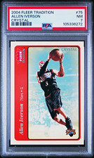 Fleer 2004-05 Tradition Allen Iverson 76ers #75 Crystal /150 PSA 7 picture