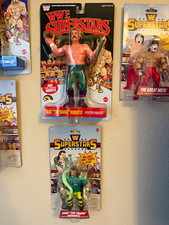 LJN and Remco Style WWE Superstars Jake the Snakes. Both MOC Black car LJN picture