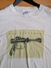 Vintage 1995 Foo Fighters Ray Gun T-Shirt – Anvil XL – Roswell – Single Stitch picture