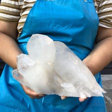 4.7 LB Natural Clear Quartz Crystal Cluster Raw Mineral specimen Healing picture