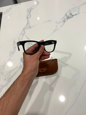 Ray-Ban Meta Square Full Rim Black Plastic Eyeglass Frames 52-18 150 picture