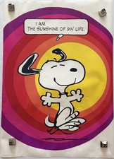 Vintage 1970s Hallmark PEANUTS 20x28 SNOOPY Poster I Am The Sunshine Of My Life picture
