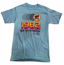 Hanes Beefy-T E.T. The Extra-Terrestrial Graphic Tee Blue Men's S Crew Neck picture