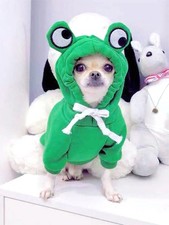 Frog Hoodie Pet Costume Dog Or Cat Halloween Cosplay Hooded Sweatshirt picture