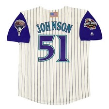 Randy Johnson 2001 Arizona Diamondbacks Men's Alt Ivory World Series Jersey picture