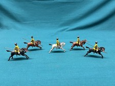 Lot of 5 Britains Pre-War Soldiers Set #47 1st Bengal Cavalry Soldiers picture