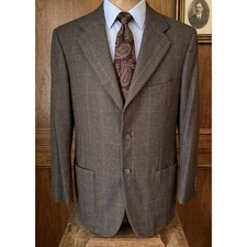 GIANLUCA ISAIA Napoli  Multi-color 3 Btn Wool Sport Coat 42 Cashmere Wool picture