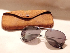 VINTAGE RARE CALOBAR SUNGLASSES CASE AMERICAN OPTICAL PLUS BONUS MIRROR AVIATORS picture