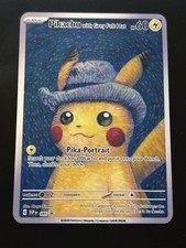 Pikachu With Grey Felt Hat Promo 085 Pokemon Premium Gold Metal Care Collectible picture