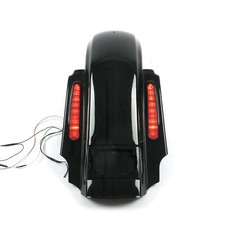 CVO Dual Cut Out Stretched Extended Rear Fender w LED for 14-22 Harley Touring picture