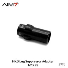 Aim7 3 Lug Barrel Adapter - 1/2x28 Steel Black picture