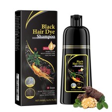 3 in 1 Hair Dye Shampoo Black Brown Herbal Ingredient Instant 100% Grey Coverage picture