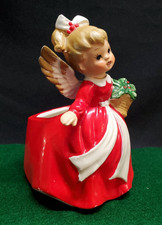 Vintage Christmas Angel Planter Figurine Inarco Japan Excellent picture