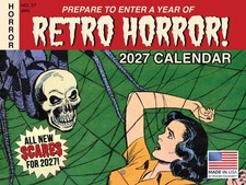 Retro Horror Calendar 2027 Wall Classic Monsters picture