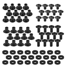 Black Chicago Screws, 72 Pcs - 1/4