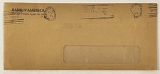ERROR 1970s US COVER BANK OF AMERICA CALIFORNIA WITH BOTCHED CANCEL picture