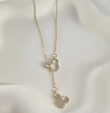 1 Gold Tone Mickey Mouse Necklace picture