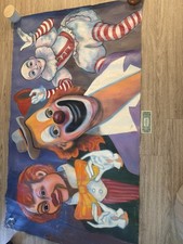Lg Vintage original Circus Art Hand painted Beautiful I’ve owned since 1977. picture