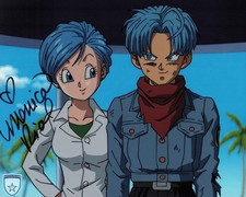 Signed Monica Rial Dragon Ball Super Bulma 8x10 w/ Official Pix COA picture